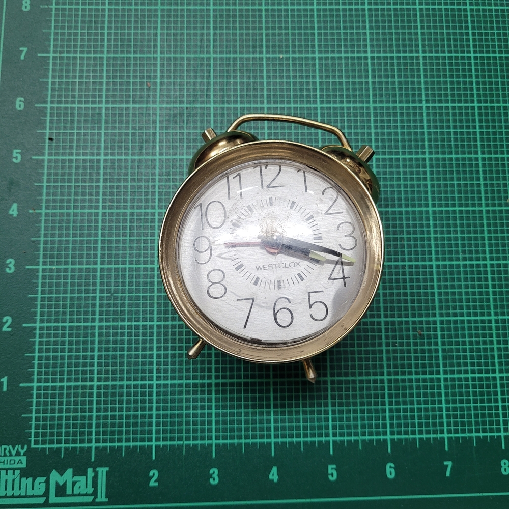 Westclox Gold Alarm Clock